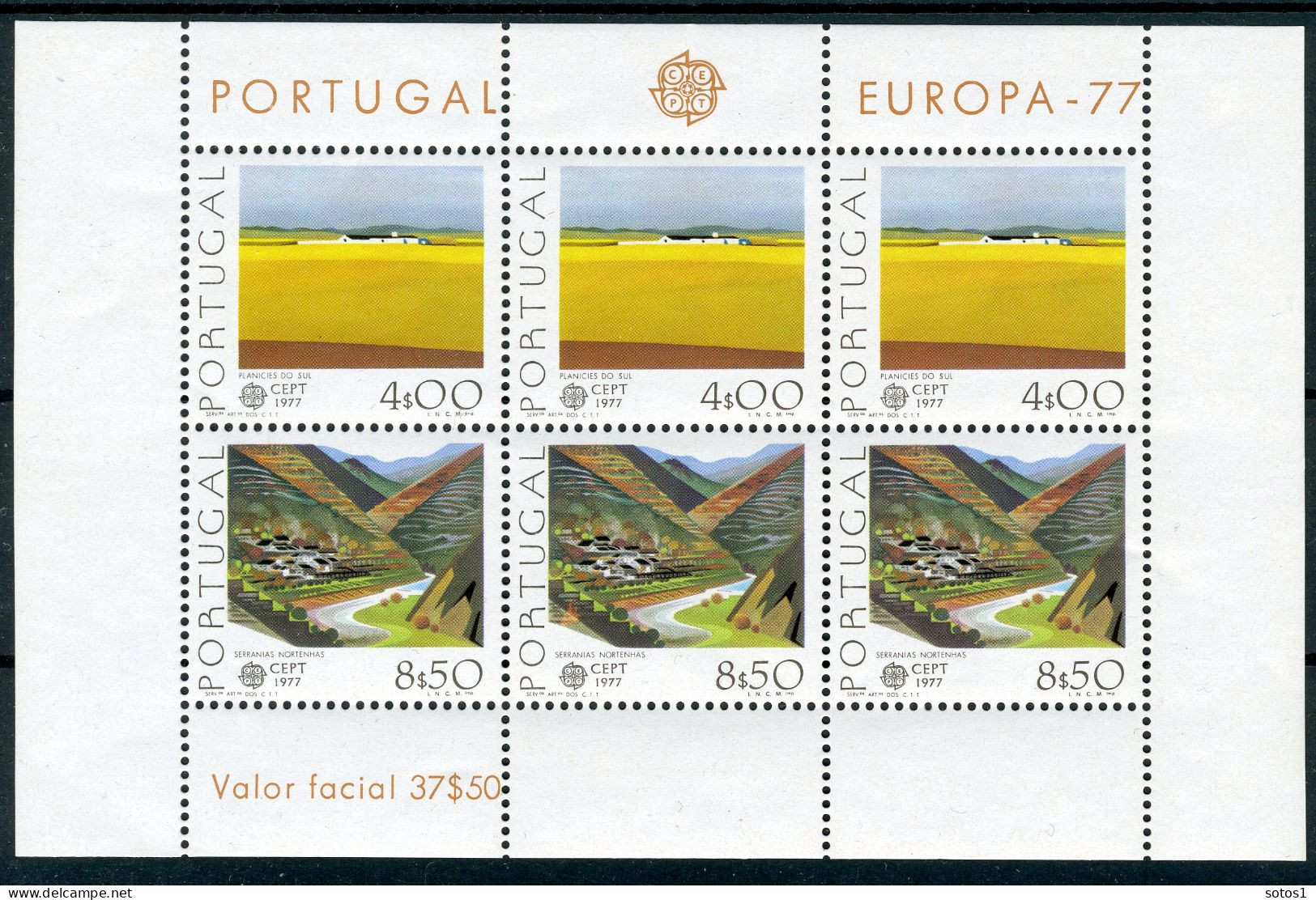 (B) Portugal CEPT BLOK 20 MNH - 1977 - 1977
