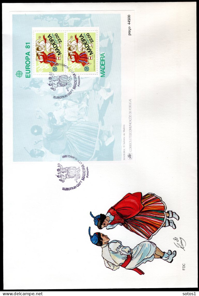 (B) Portugal - Madeira CEPT Blok 2 FDC 1981 - 1981