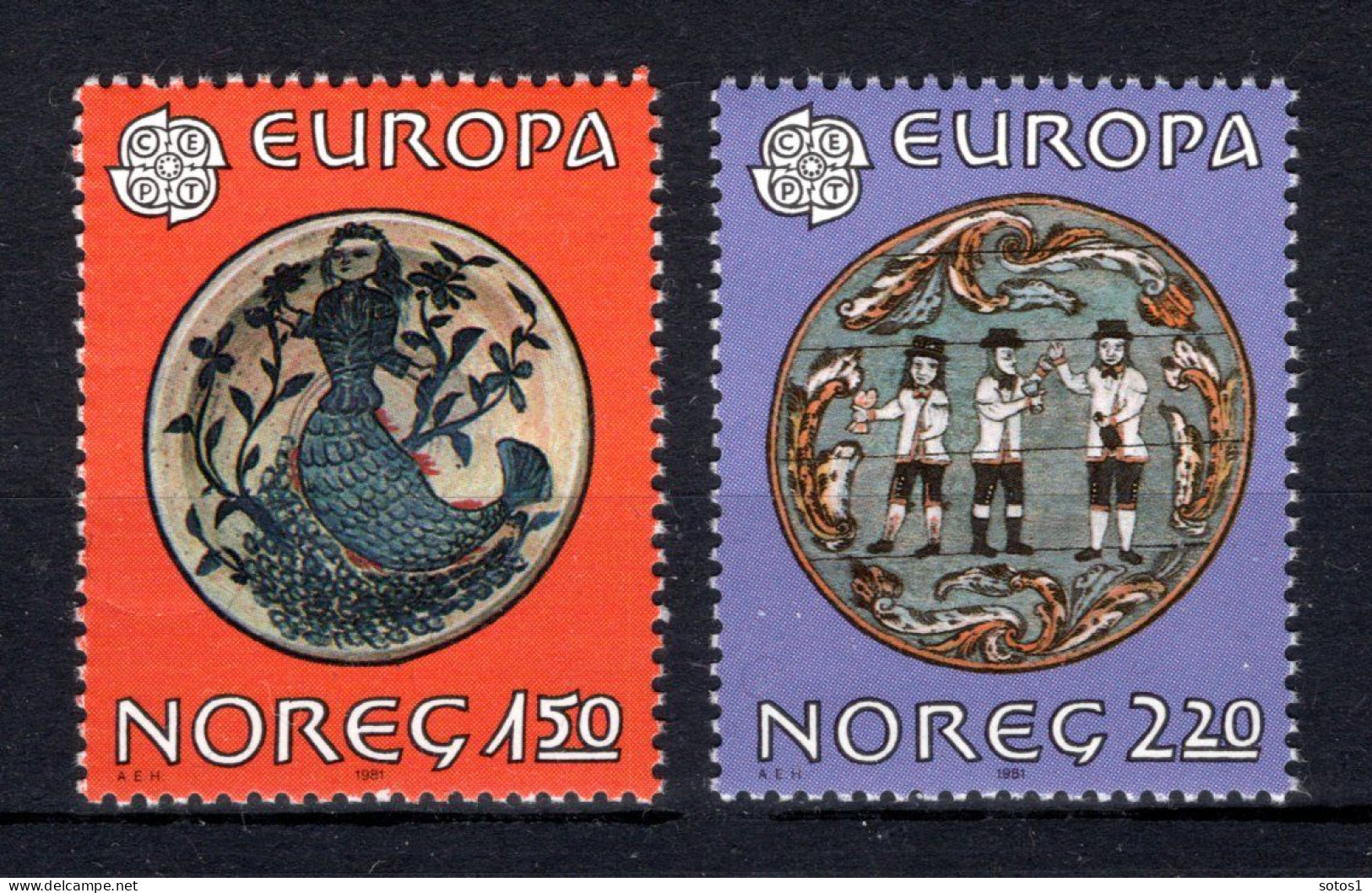 (B) Noorwegen CEPT 836/837 MNH** 1981 - 1981