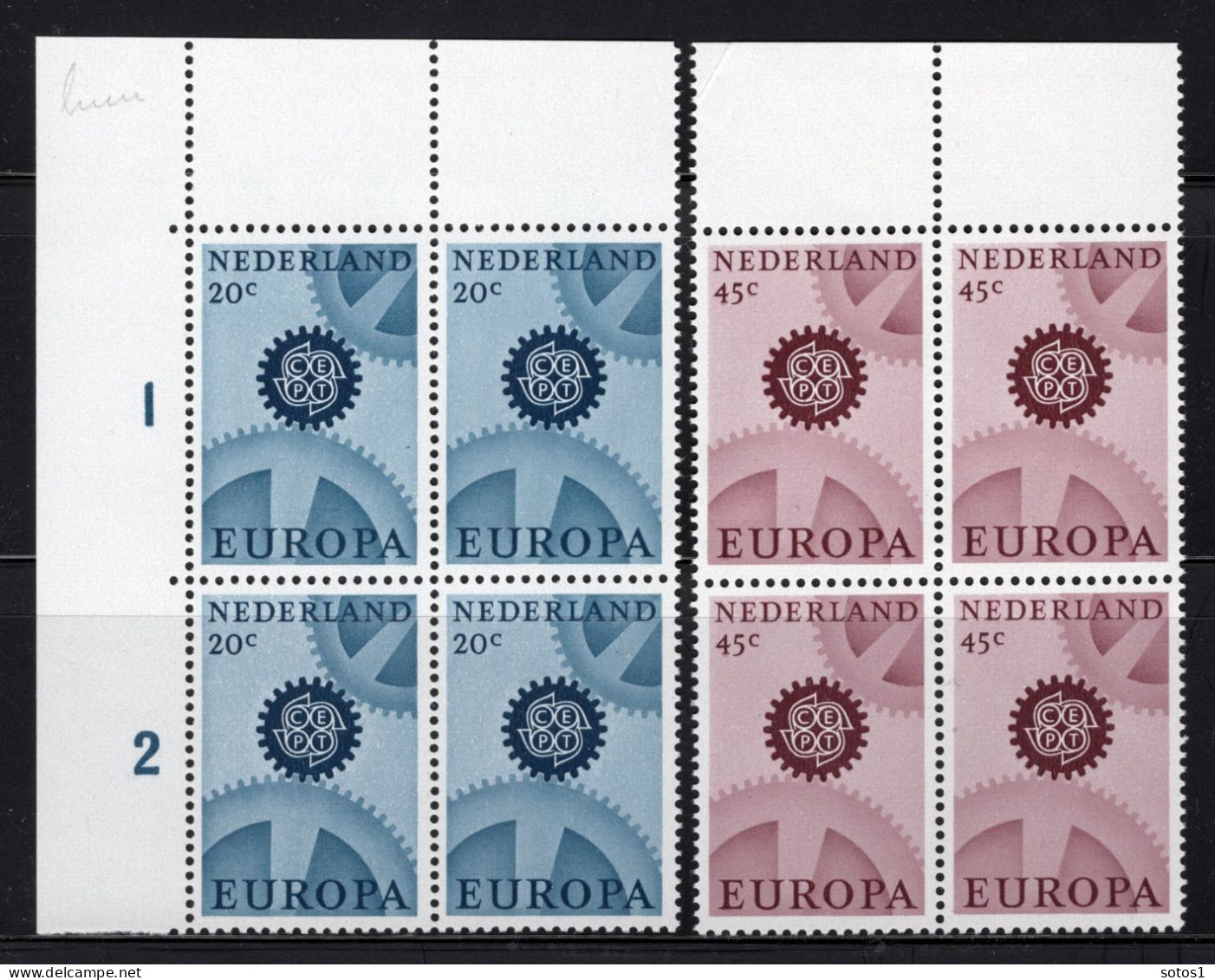 (B) Nederland CEPT 878x/879x (4 St) MNH - 1967 - 1967