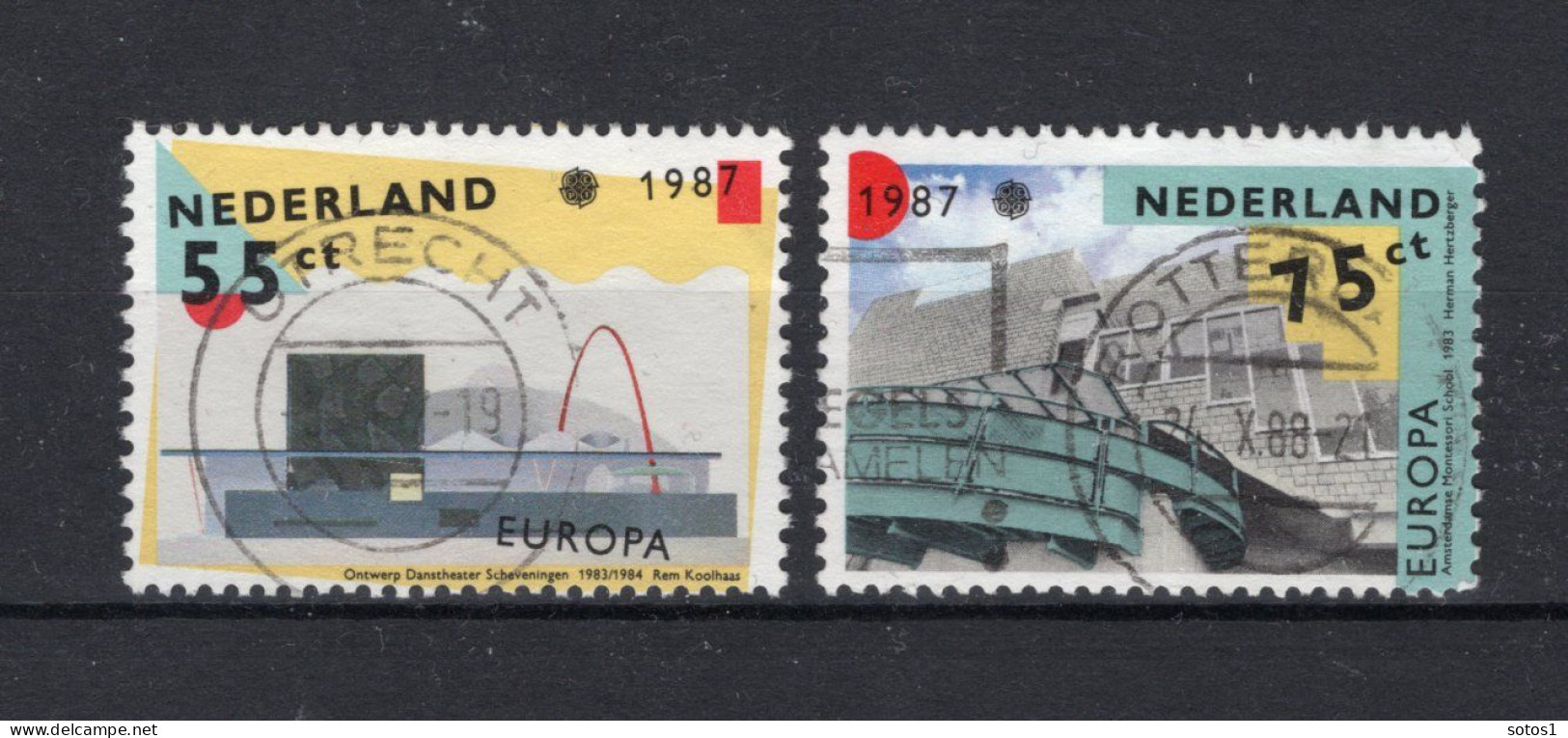 (B) Nederland CEPT 1318/1319° Gestempeld 1987 - 1987