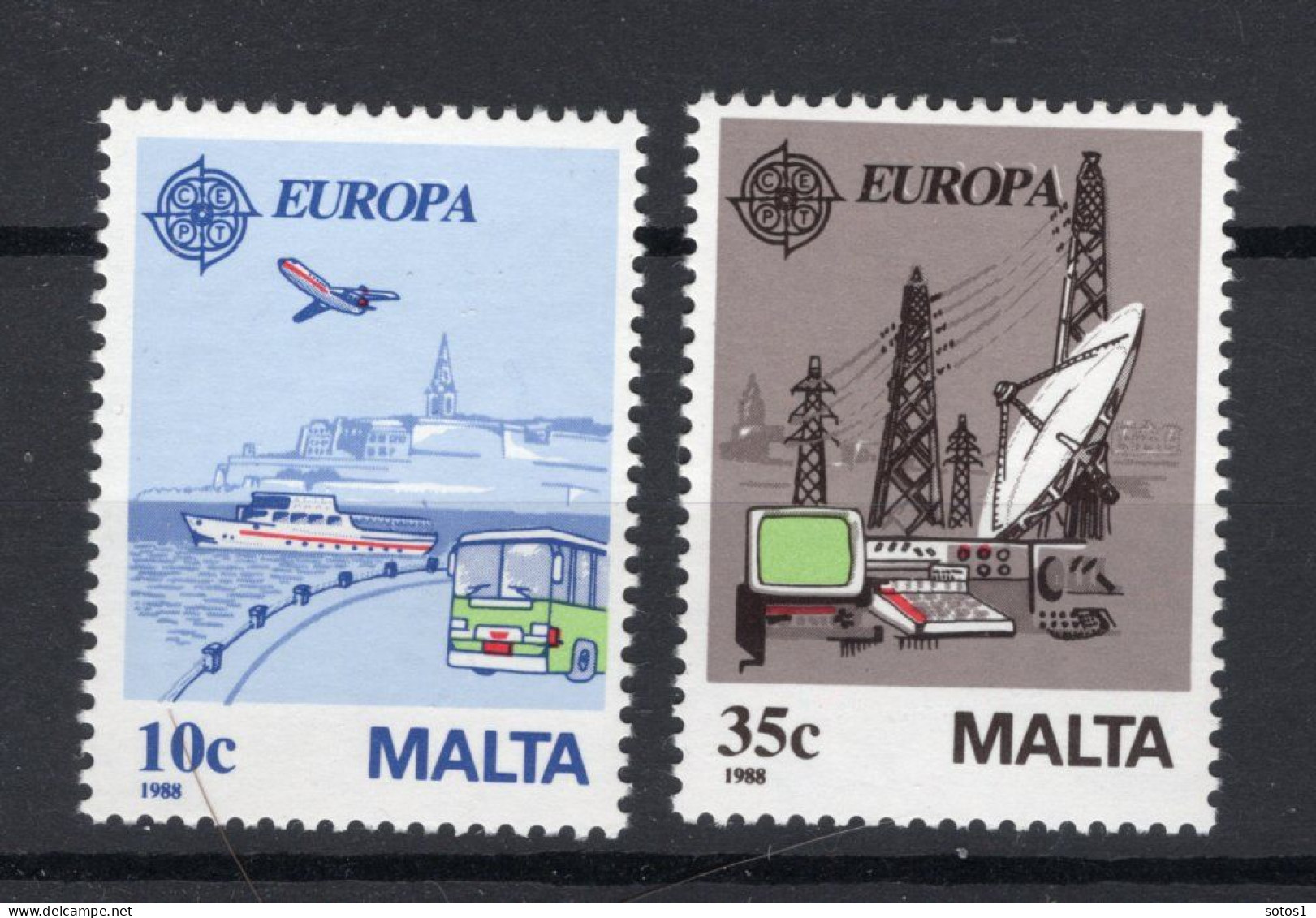 (B) Malta CEPT 794/795 MNH - 1988 - 1988