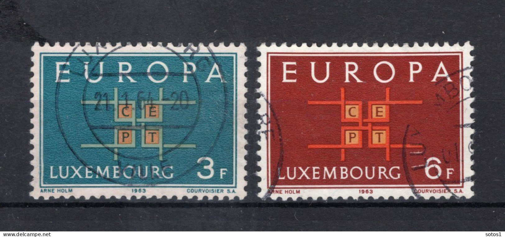 (B) Luxemburg CEPT 680/681° Gestempeld 1963 - 1963