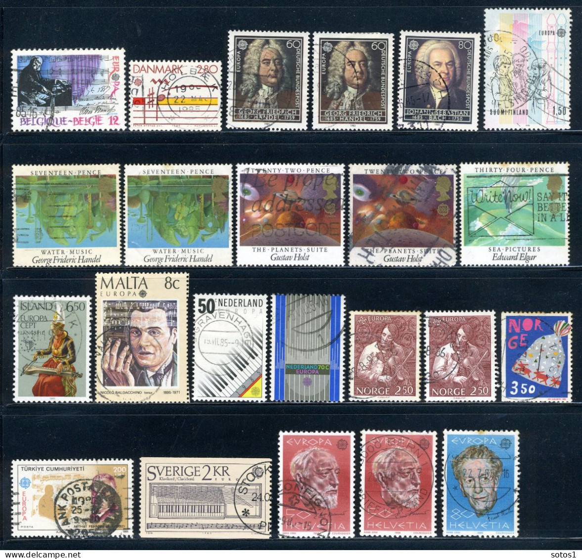 (B) Lot  CEPT Jaar 1985 Gestempeld - 1985