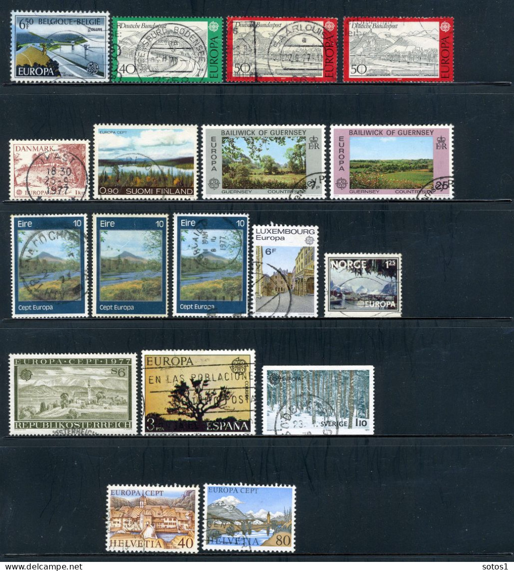 (B) Lot  CEPT Jaar 1977 Gestempeld - 1977