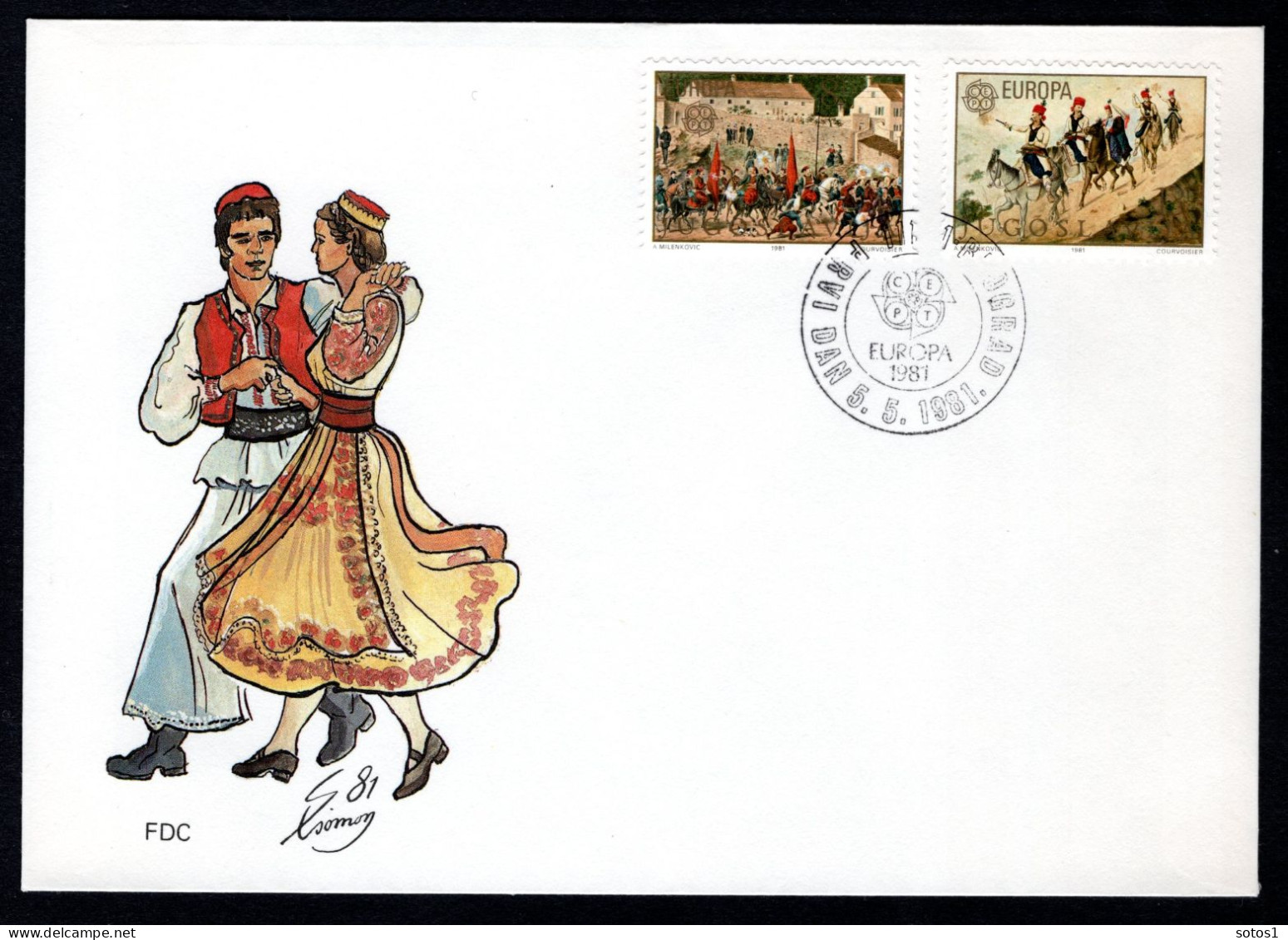 (B) Joegoslavië CEPT 1883/1884 FDC 1981 - 1981