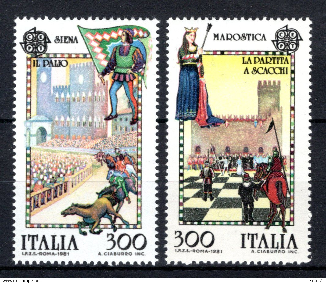 (B) Italië CEPT 1748/1749 MNH** 1981 - 1981