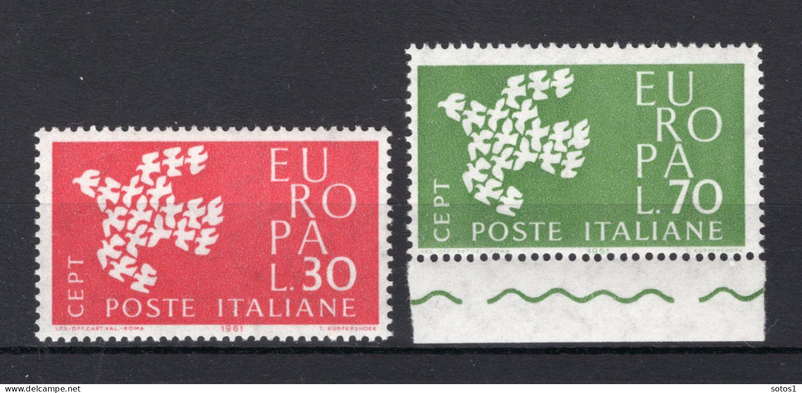 (B) Italië CEPT 1113/1114 MNH - 1961 -1 - 1961