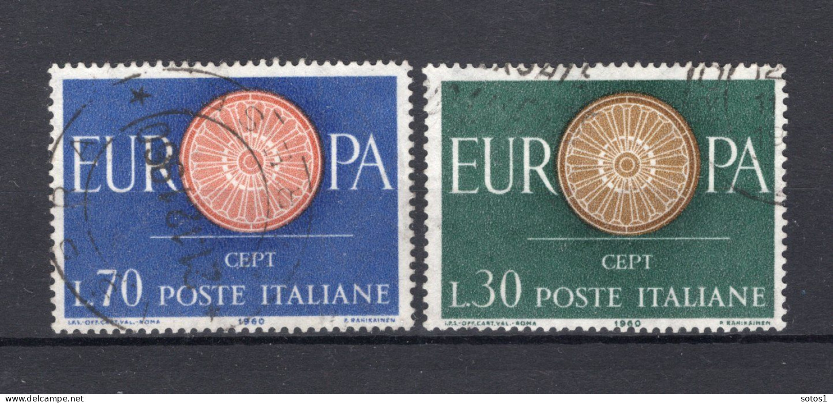 (B) Italië CEPT 1077/1078° Gestempeld 1960 - 1960