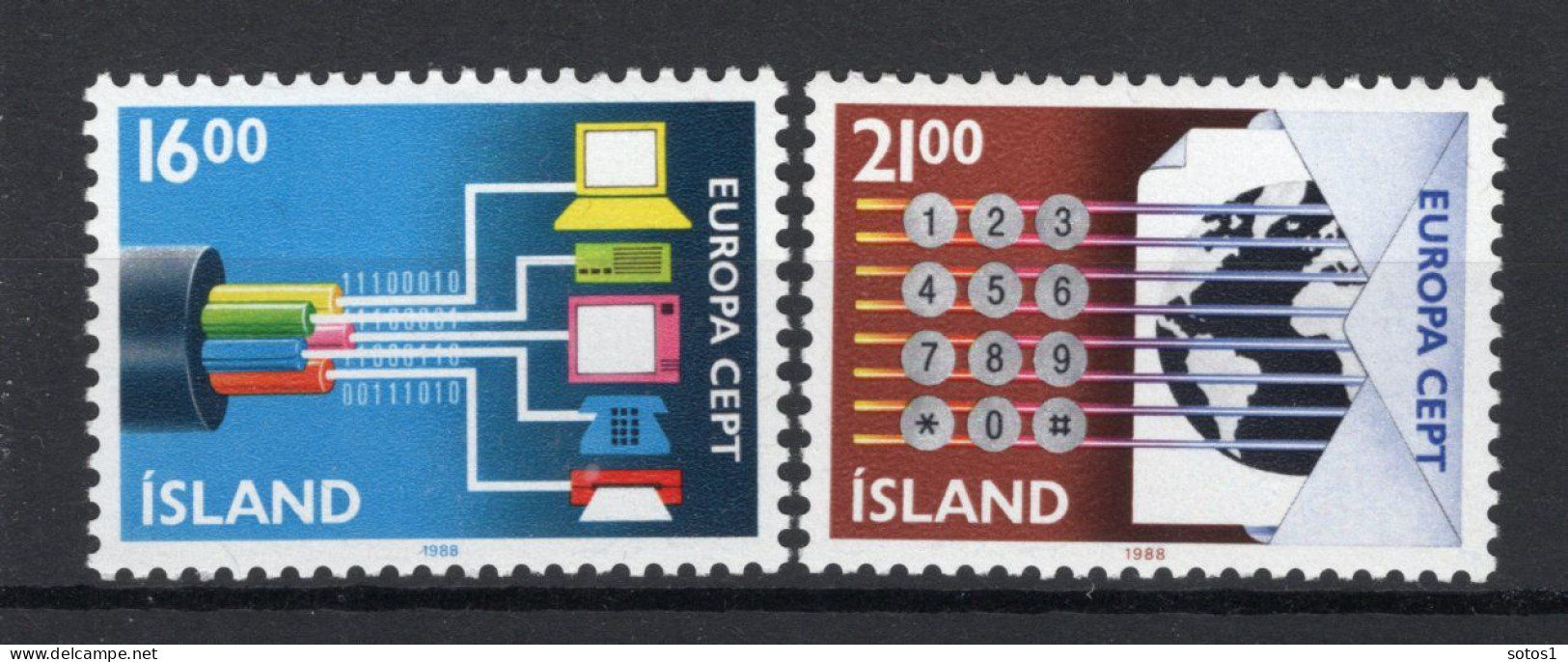 (B) IJsland CEPT 682/683 MNH - 1988 - 1988