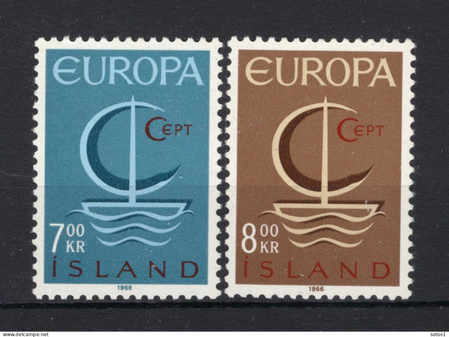 (B) IJsland CEPT 404/405 MH - 1966 - 1966
