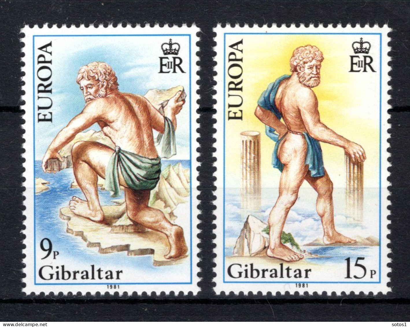 (B) Gibraltar CEPT 416/417 MNH** 1981 - 1981