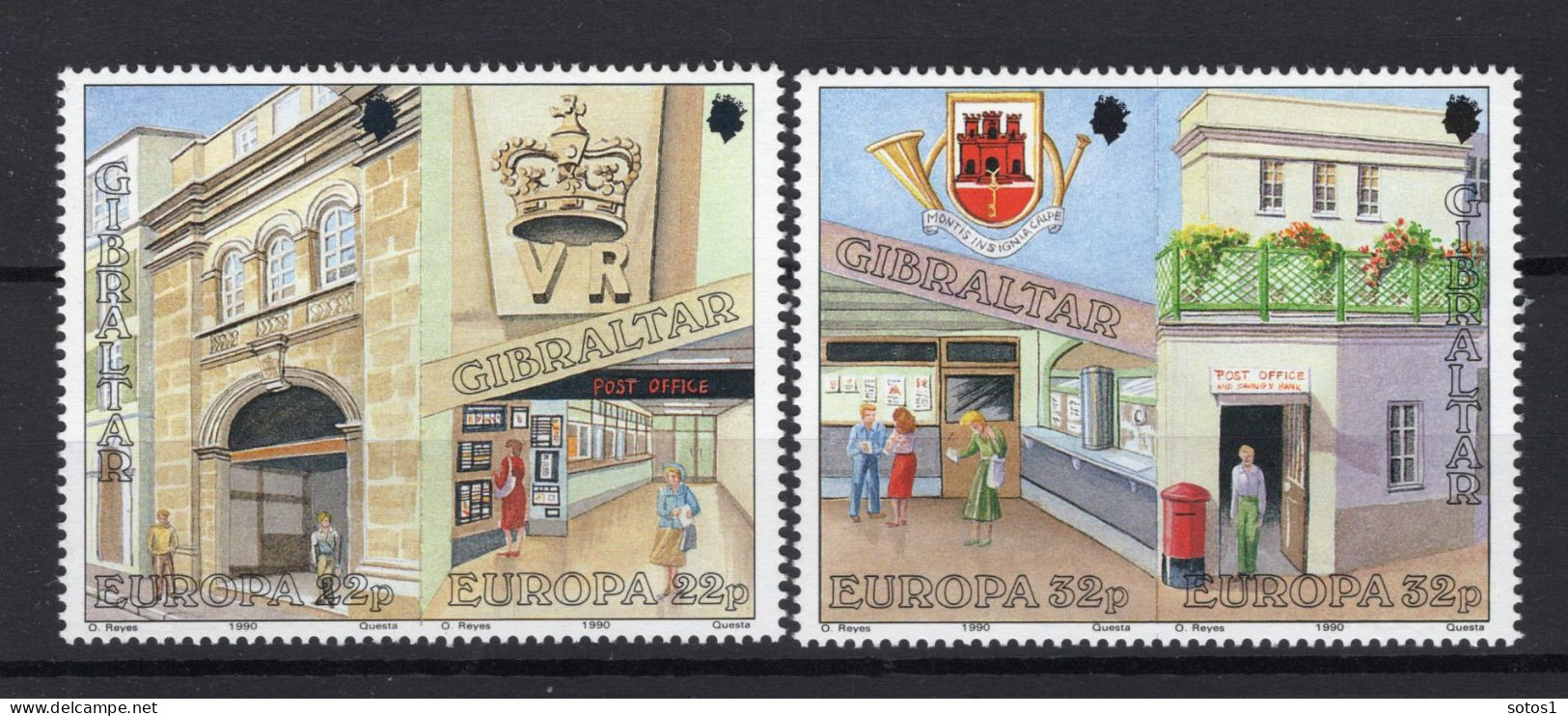 (B) Gibraltar CEPT 500/503 MNH - 1990 - 1990