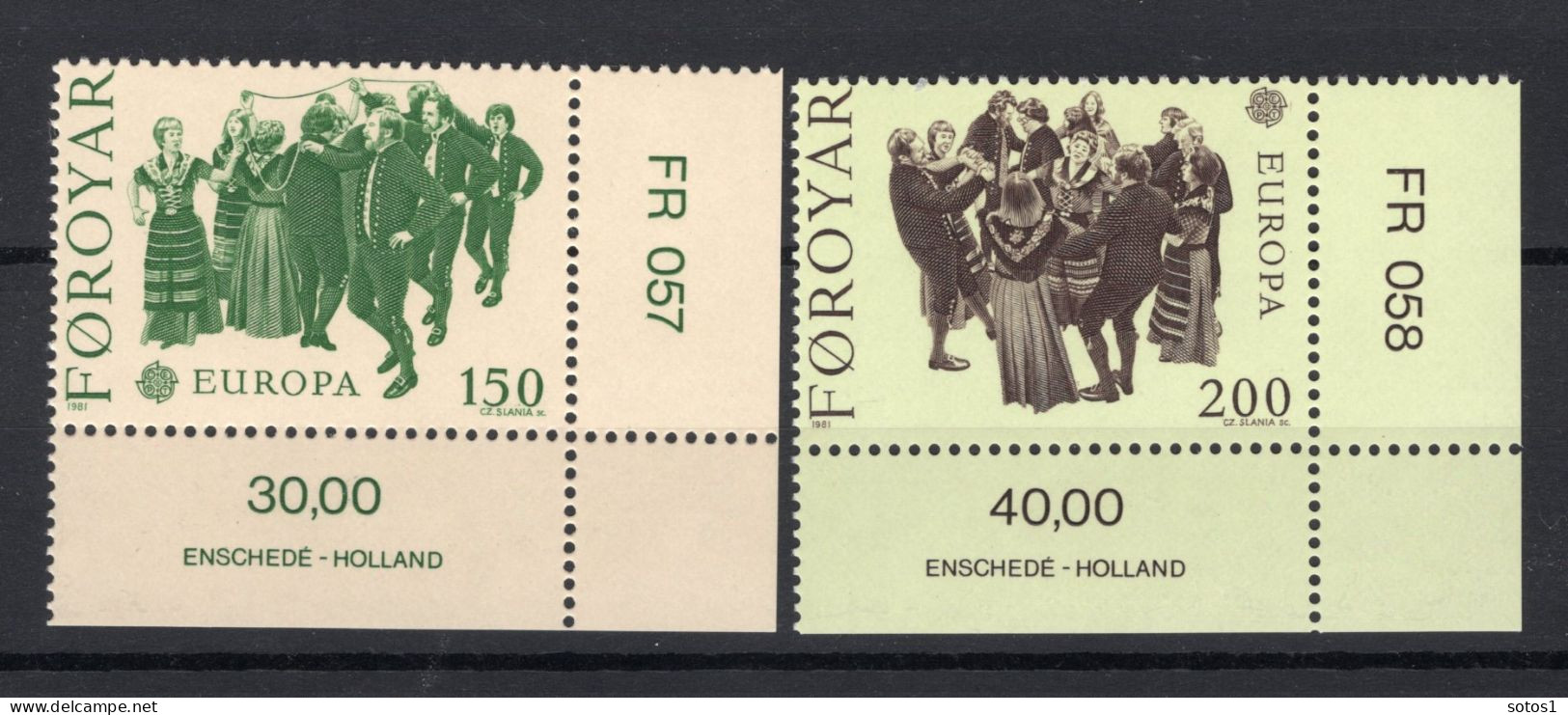 (B) Denemarken - Faroe Eilanden CEPT 63/64 MNH - 1981 -1 - 1981