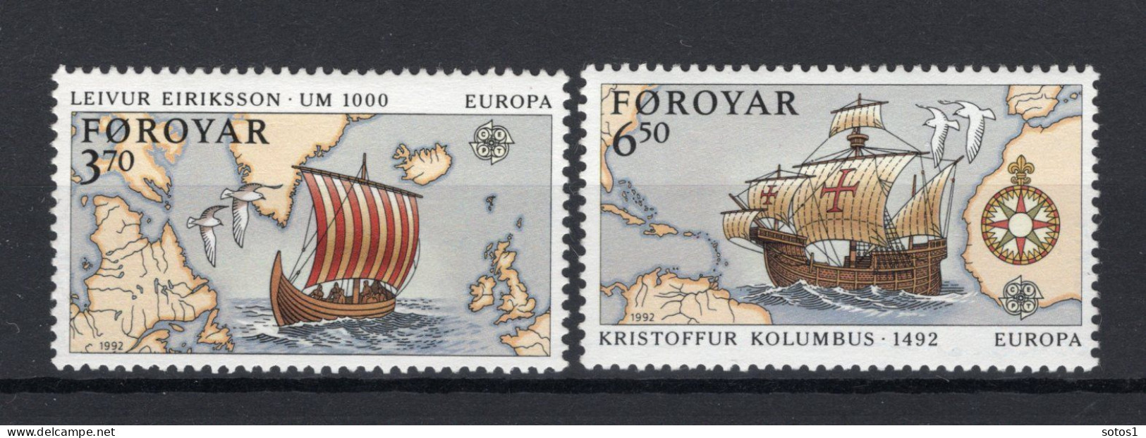 (B) Denemarken - Faroe Eilanden CEPT 231/232 MNH - 1992 - 1992