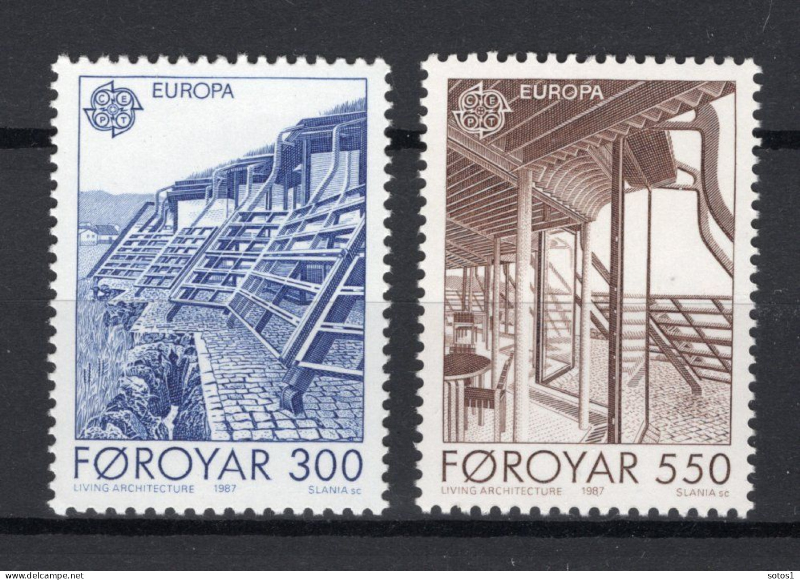 (B) Denemarken - Faroe Eilanden CEPT 149/150 MNH - 1987 -1 - 1987