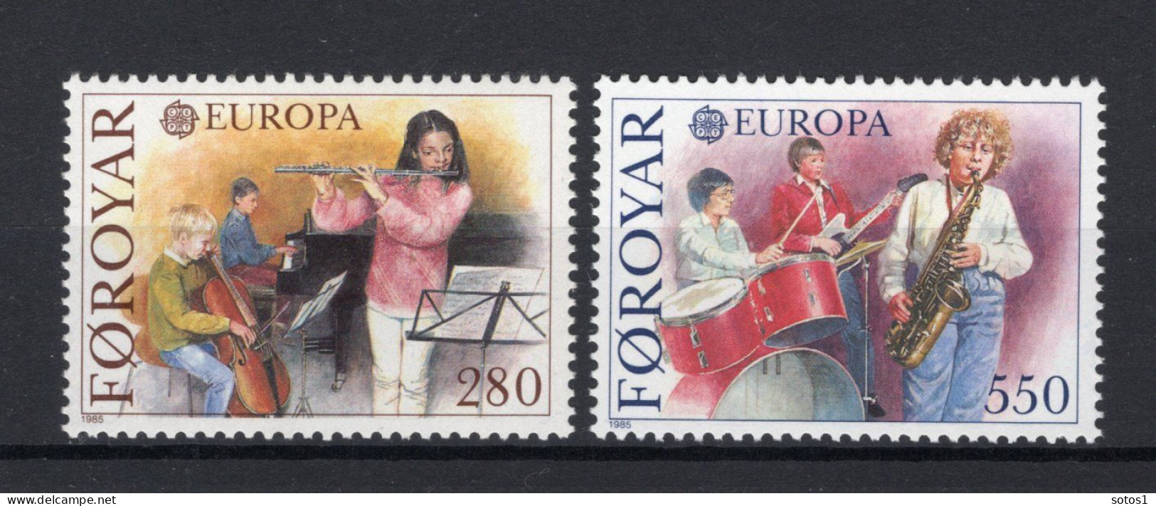(B) Denemarken - Faroe Eilanden CEPT 116/117 MNH - 1985 - 1985
