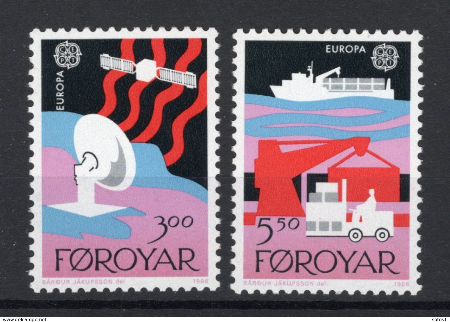 (B) Denemarken - Faroe Eilanden CEPT 166/167 MNH - 1988 - 1988