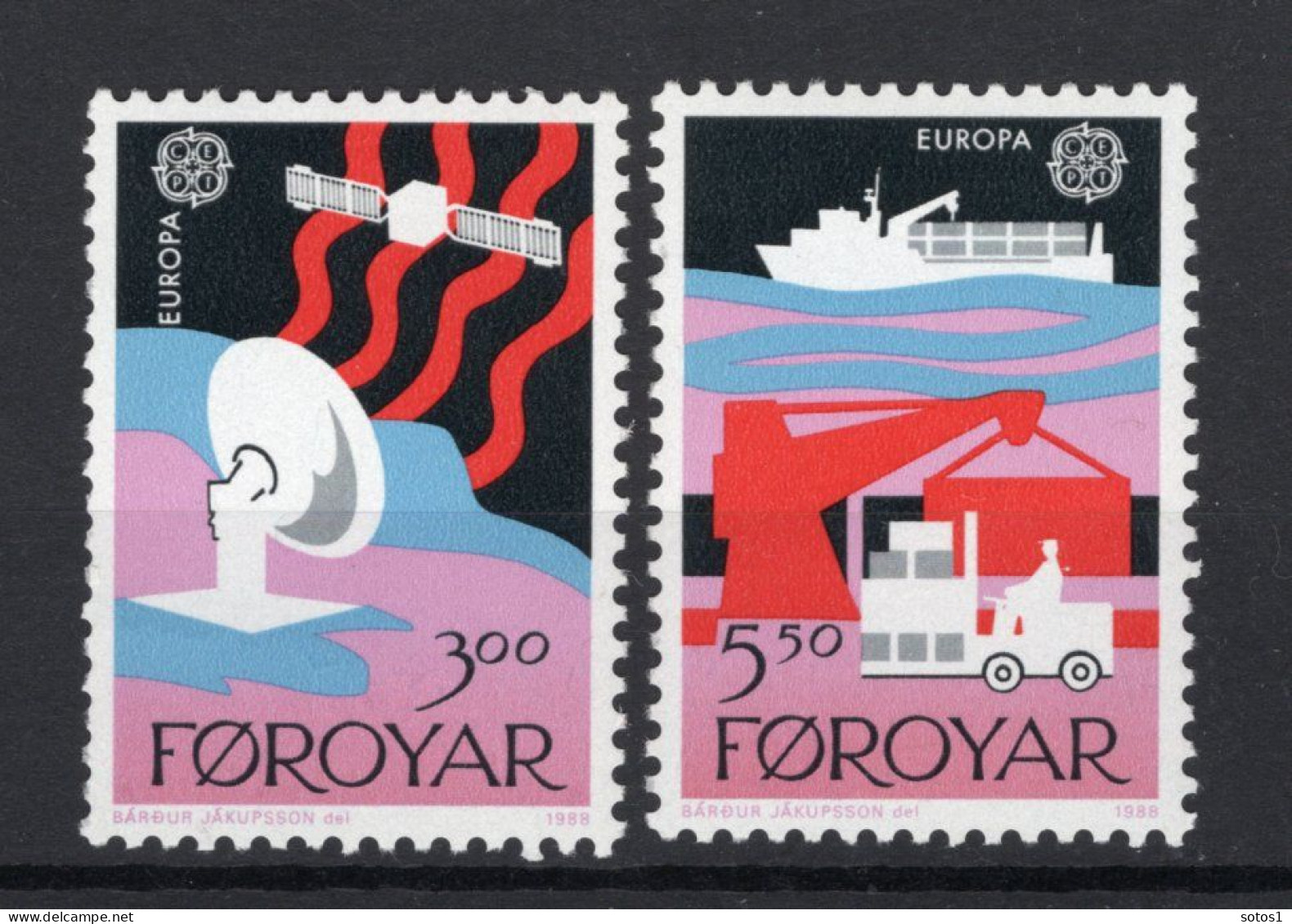 (B) Denemarken - Faroe Eilanden CEPT 166/167 MNH - 1988 -1 - 1988