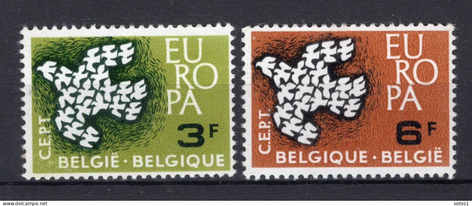 (B) België CEPT 1253/1254 MNH - 1961 - 1961