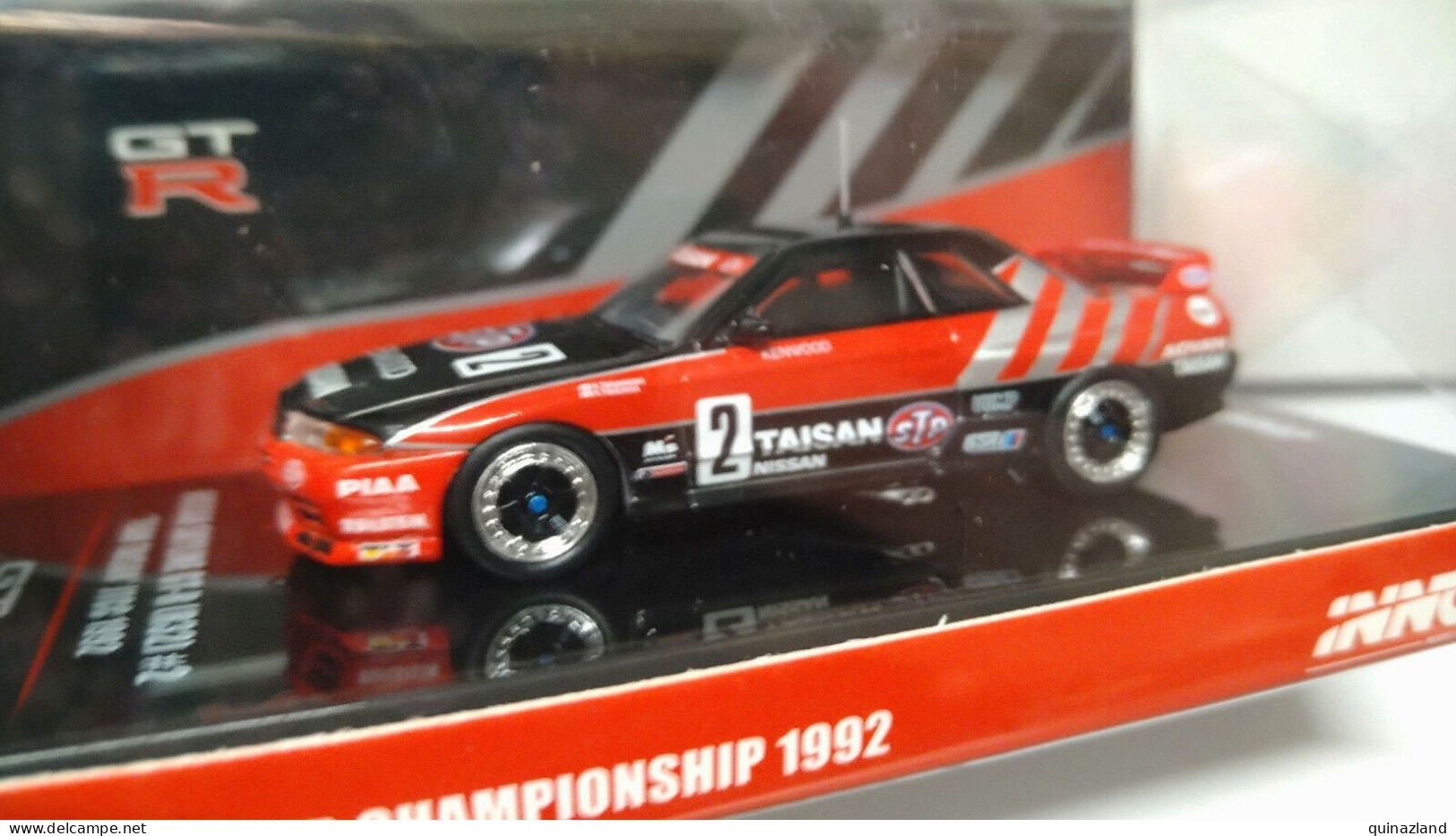 Inno64 1992 Nissan Skyline GT-R R32 #2 Taisan/STP JTC, Red/black (CP19) - Altri & Non Classificati