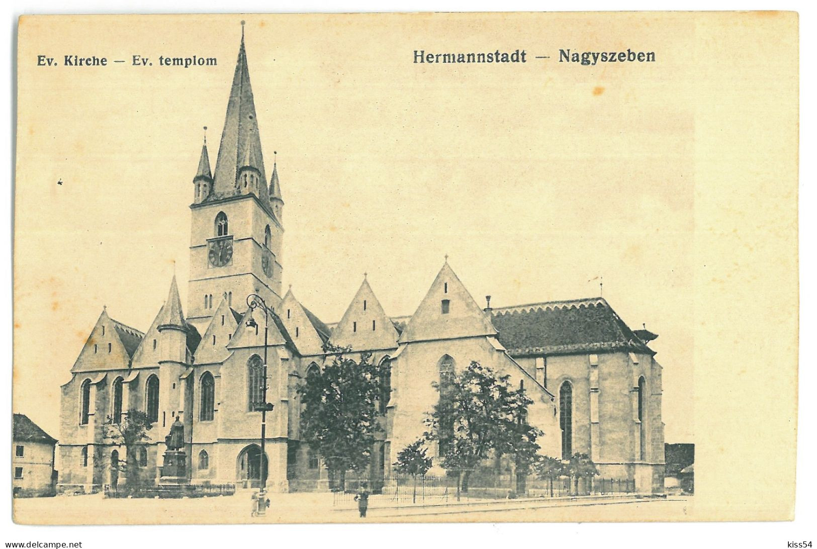 RO 86 - 23300 SIBIU, Evangelical Church, Romania - Old Postcard - Unused - 1917 - Roemenië