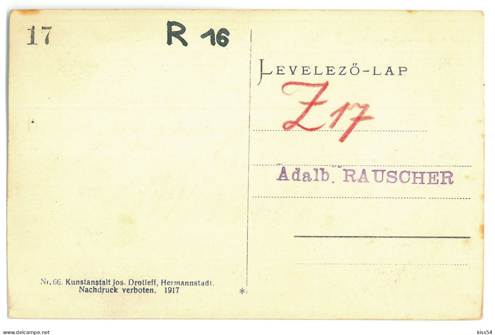 RO 86 - 23300 SIBIU, Evangelical Church, Romania - Old Postcard - Unused - 1917 - Romania