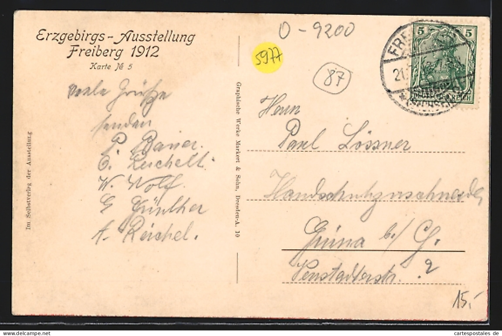 AK Freiberg, Erzgebirgs-Ausstellung 1912, Ausstellungsgelände  - Exhibitions