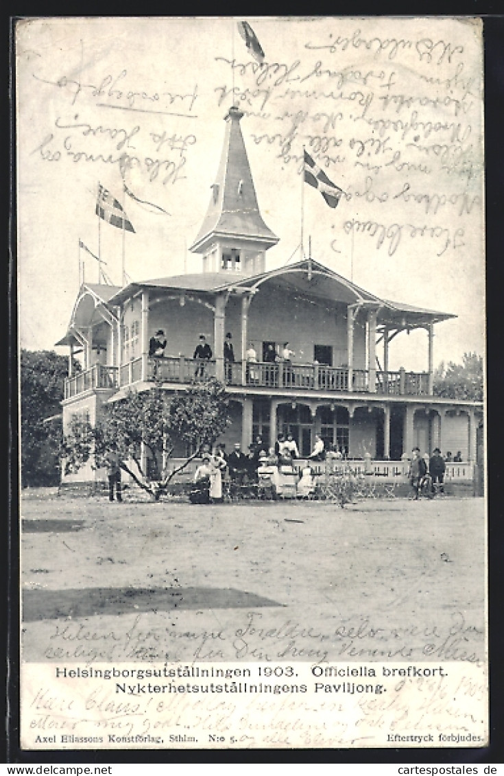 AK Helsingborg, Helsingborgsutställningen 1903, Nykterhetsutställningens Paviljong  - Exhibitions