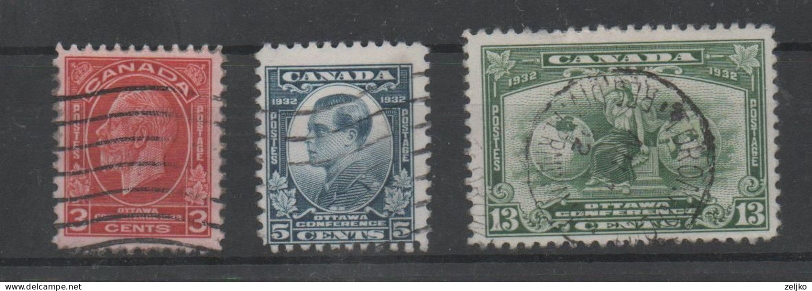 Canada, Used, 1932, Michel 159 - 161 - Oblitérés