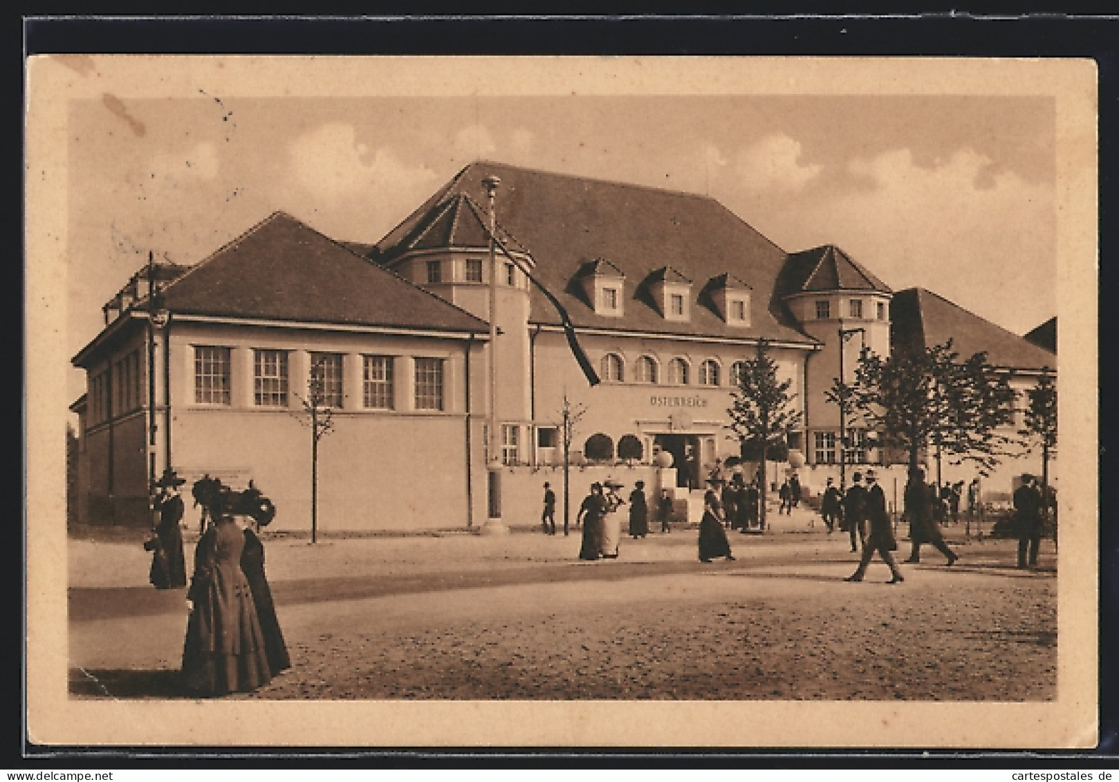 AK Leipzig, Internationale Baufachausstellung Mit Sonderausstellungen 1913, Österreichisches Staatsgebäude  - Exhibitions