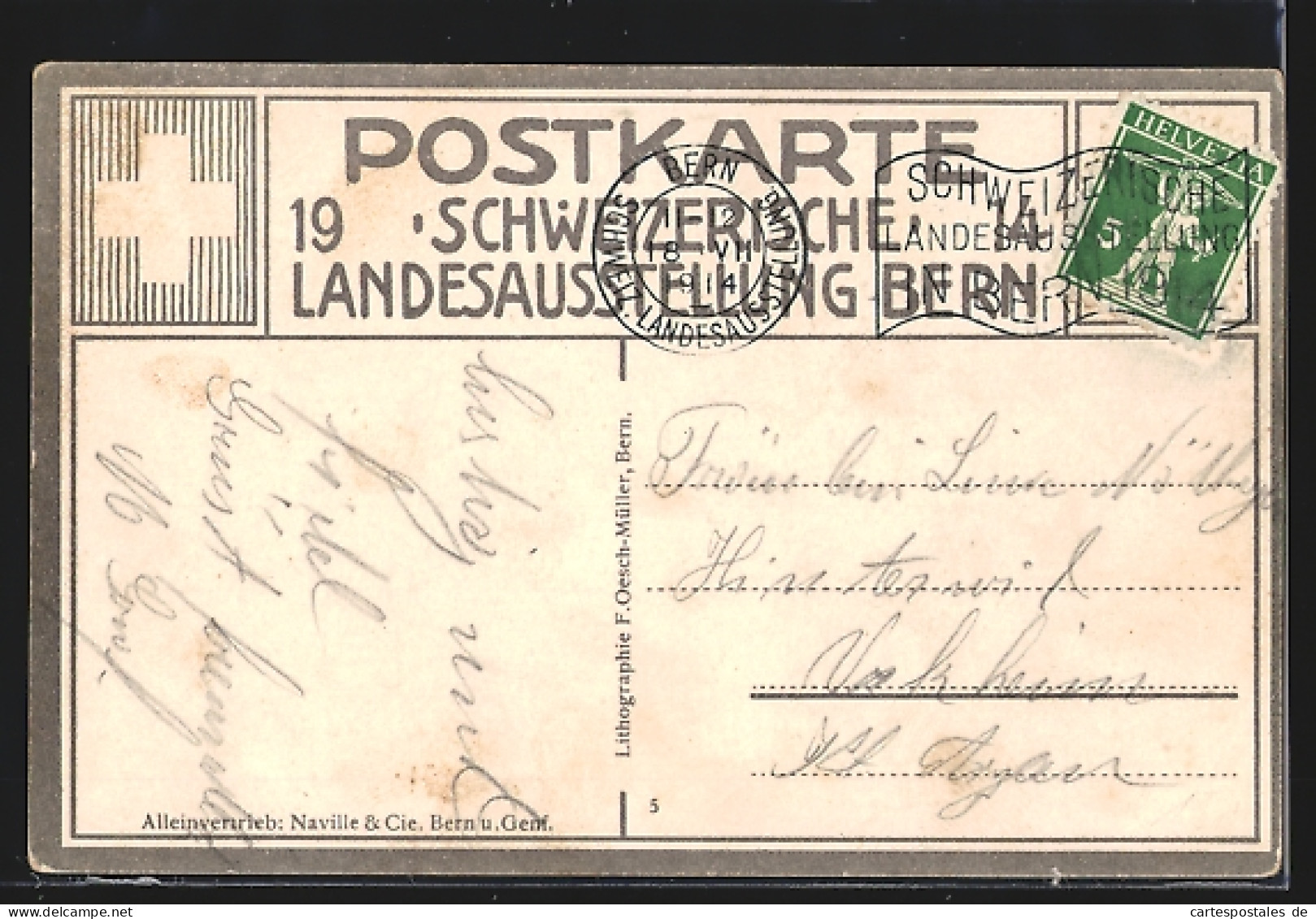 AK Bern, Schweizerische Landesausstellung 1914, Ansicht Gegen Norden  - Exhibitions