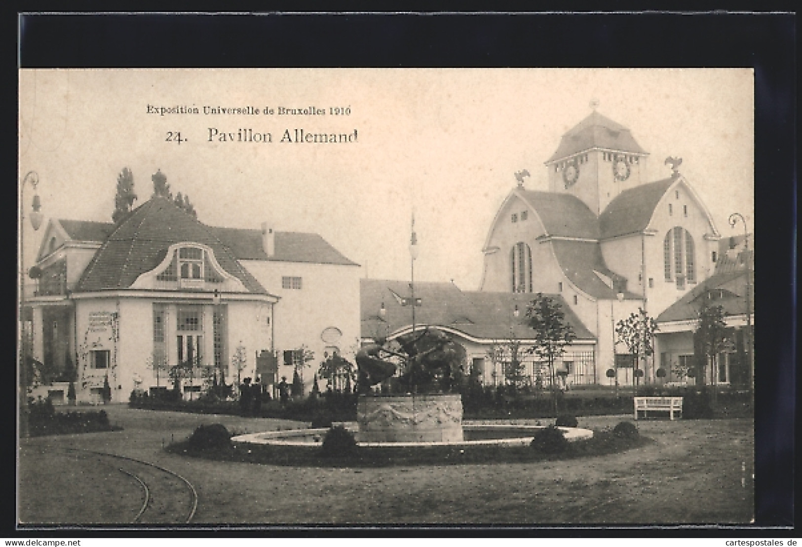 AK Bruxelles, Exposition Universelle 1910, Pavillon Allemand, Ausstellung  - Expositions