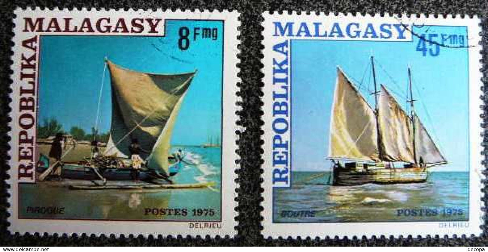 (dcth-023) Madagascar Mi Nrs. 773-774 - Ships