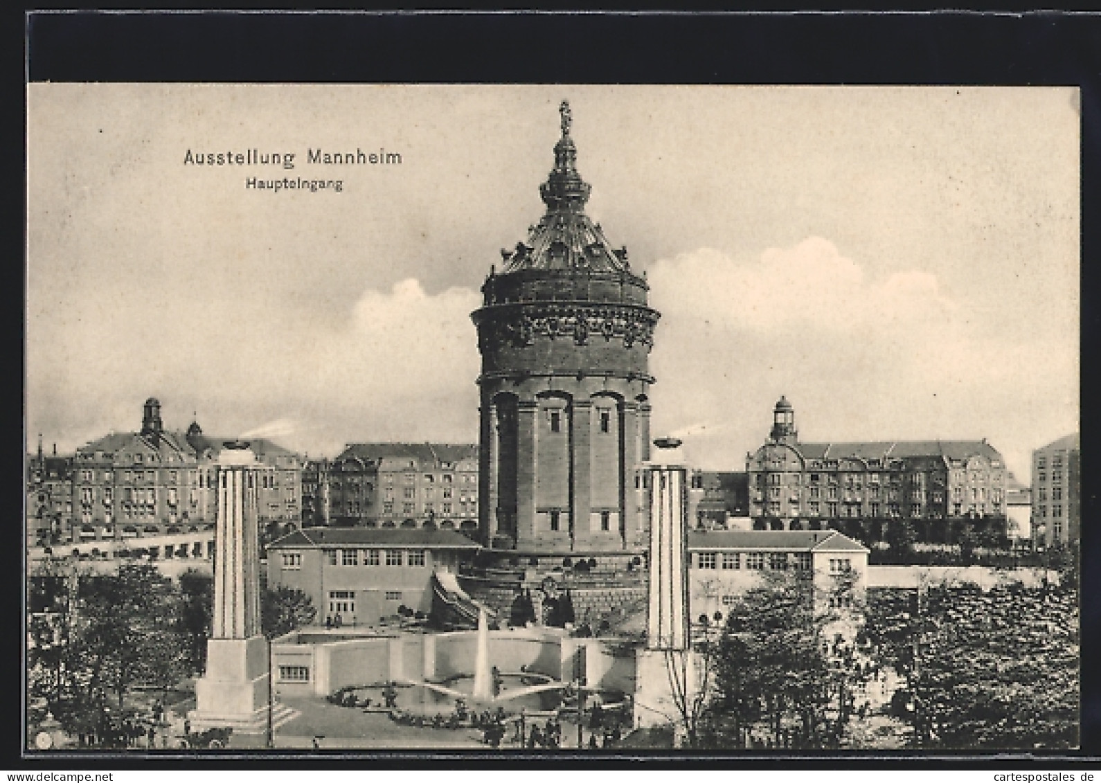 AK Mannheim, Jubiläumskarte 1607-1907, Ausstellung, Ausstellungshalle  - Exhibitions