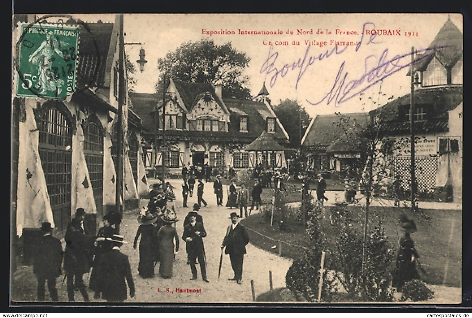 AK Roubaix, Exposition Internationale Du Nord De La France 1911, Un Coin Du Village Flamand, Ausstellung  - Exhibitions