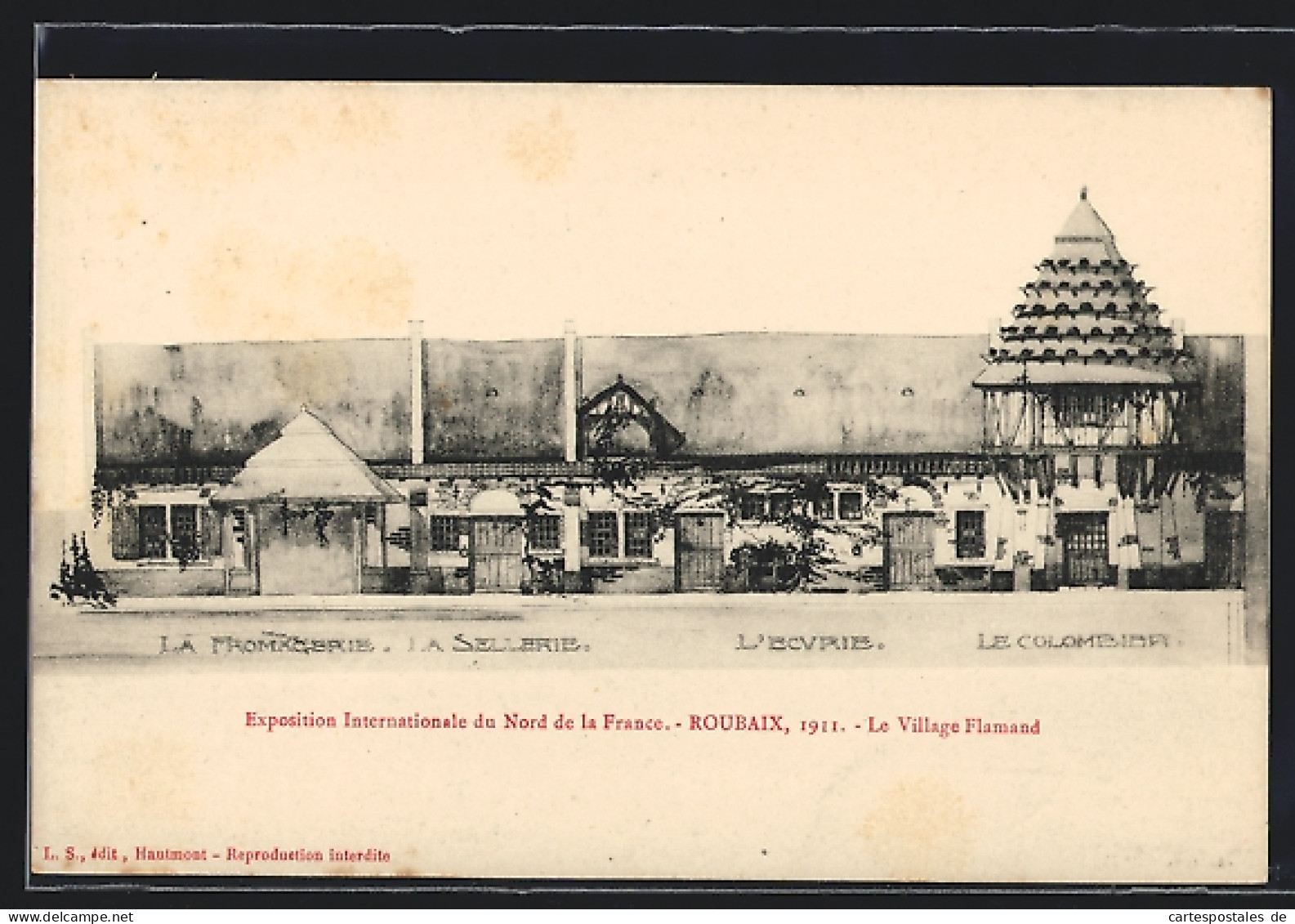 AK Roubaix, Exposition Internationale Du Nord De La France 1911, Le Village Flamand  - Exhibitions