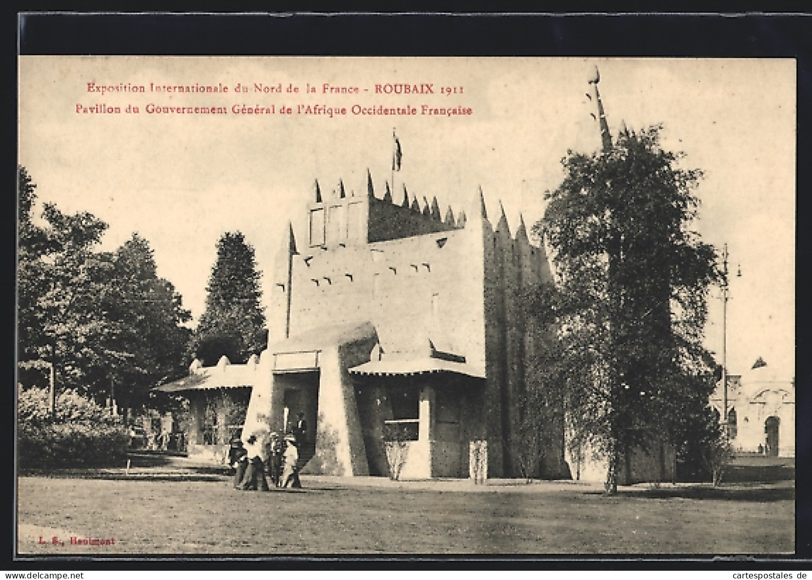 AK Roubaix, Exposition Internationale Du Nord De La France 1911, Pavillon Du Gouvernement Général De L`Afrique Occ.   - Exhibitions