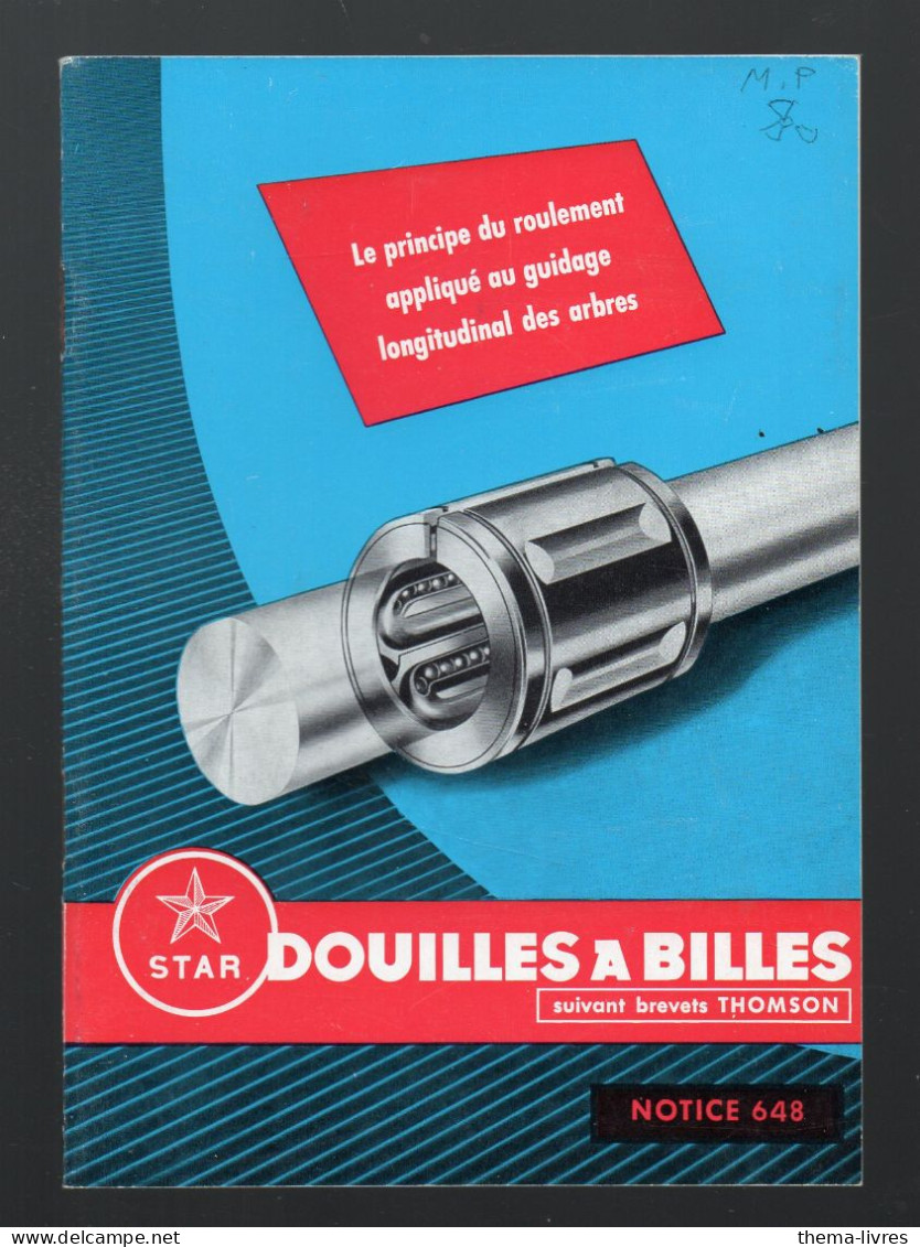 (documentation Technique) Catalogue  STAR   Douilles à Billes  (M6535) - Reclame