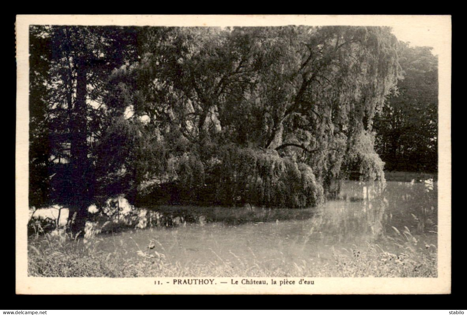 52 - PRAUTHOY - LE CHATEAU - LA PIECE D'EAU - Prauthoy