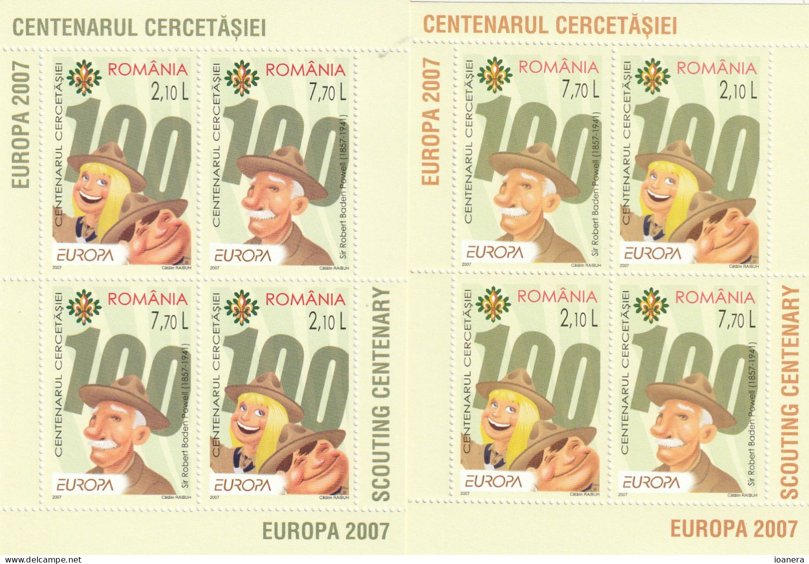 Romania 2007 - Europa CEPT , Scouting , MNH , Mi.6190,6191 - Unused Stamps