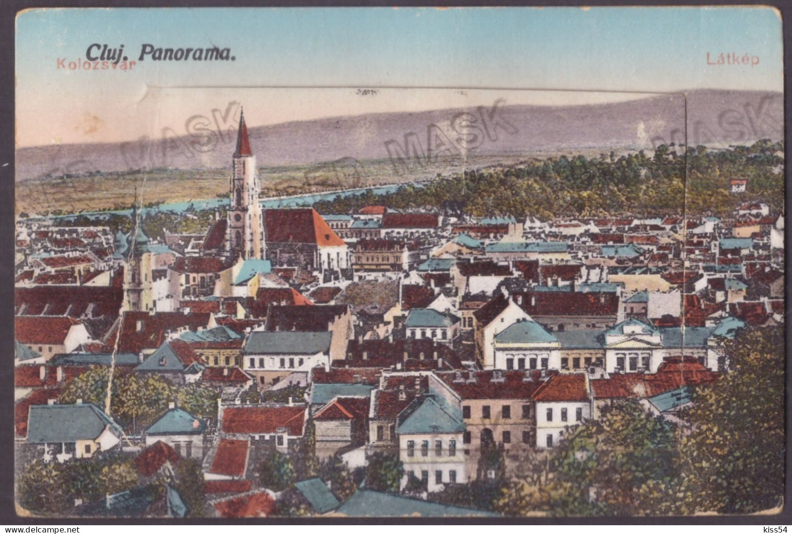 RO 86 - 24404 CLUJ, Panorama, Leporello, Romania - Old Postcard + 10 Mini Photocards - Unused - Romania