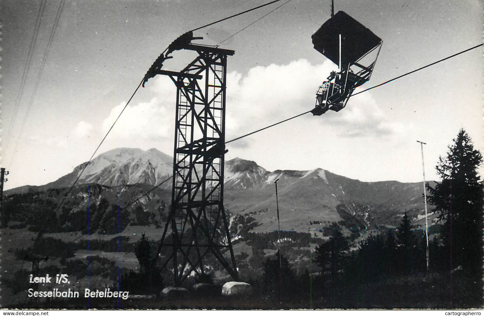 Postcard Switzerland Lenk Sesselbahn Betelberg - Other & Unclassified