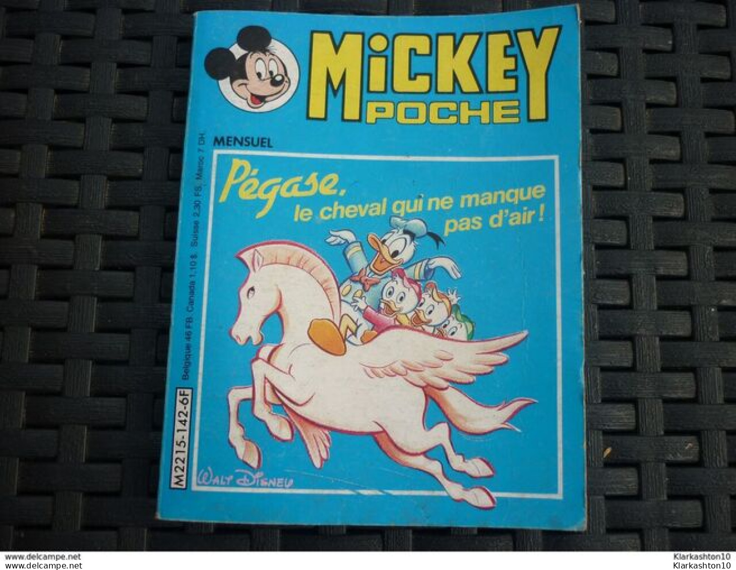 Mickey Poche Mensuel N°142/ Edi-Monde Janvier 1986 - Editions Originales (langue Française)