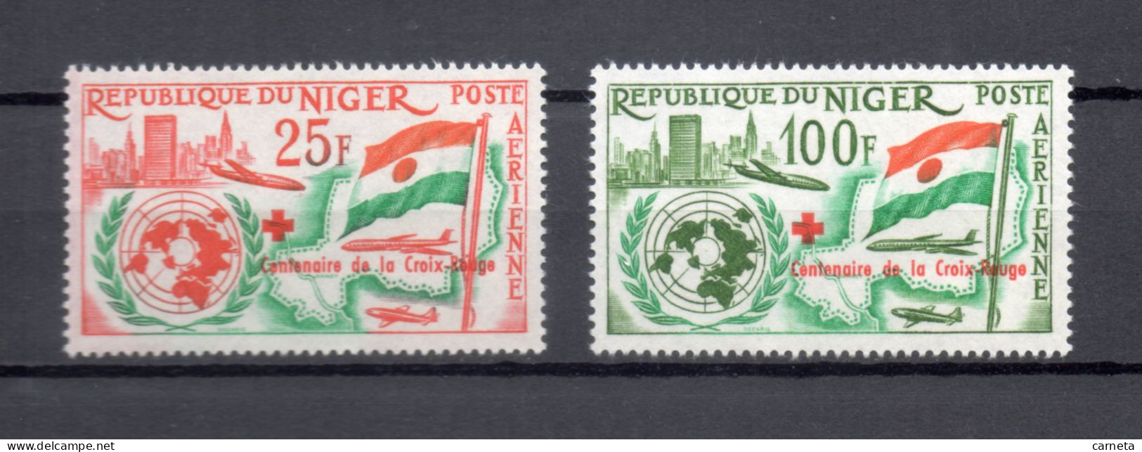 NIGER  PA  N° 28 + 29     NEUFS SANS CHARNIERE  COTE 3.50€   CROIX ROUGE ONU - Niger (1960-...)