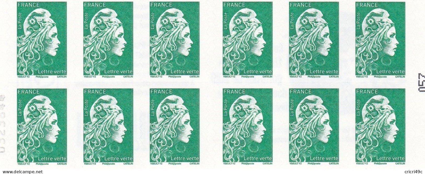 Marianne D'Yseult YZ. Carnet De 12 Timbres N° Y&T 1598-C8 Neuf** (MG) - Modernes : 1959-...