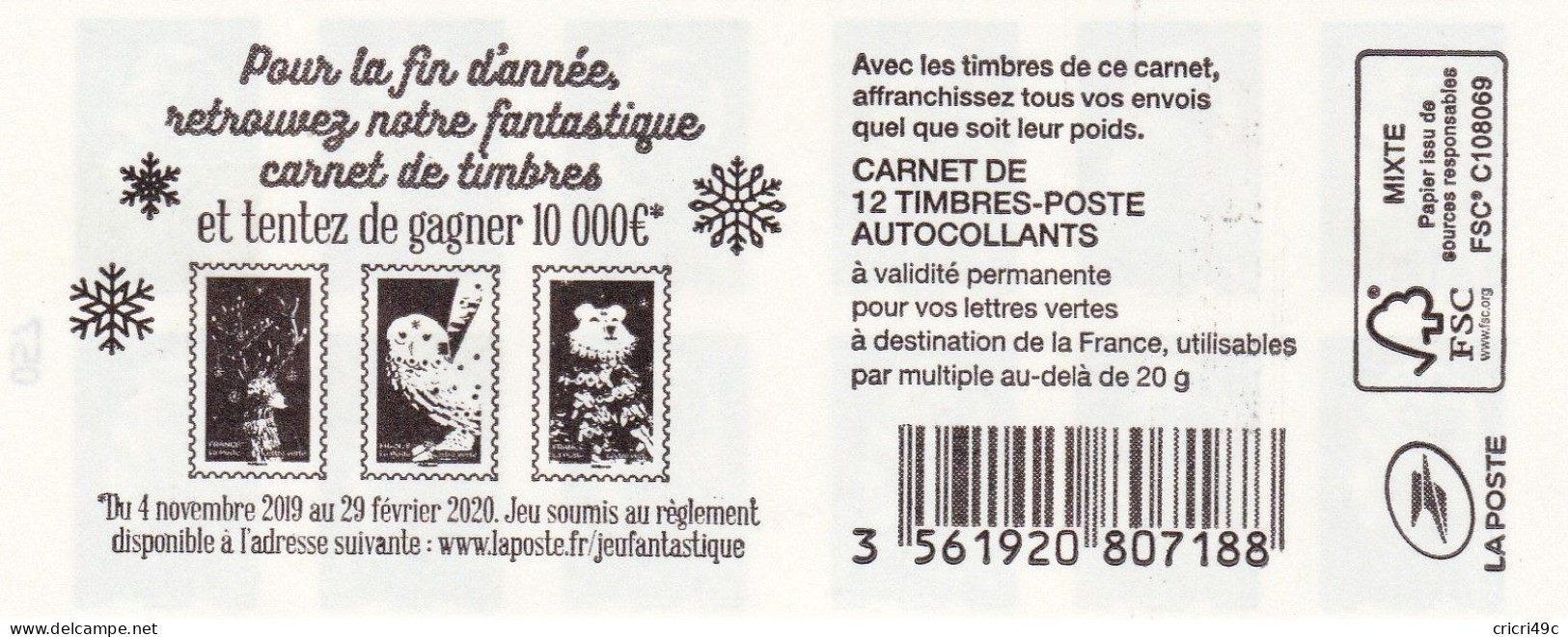 Marianne D'Yseult YZ. Carnet De 12 Timbres N° Y&T 1598-C9 Neuf** (MG) - Modernes : 1959-...