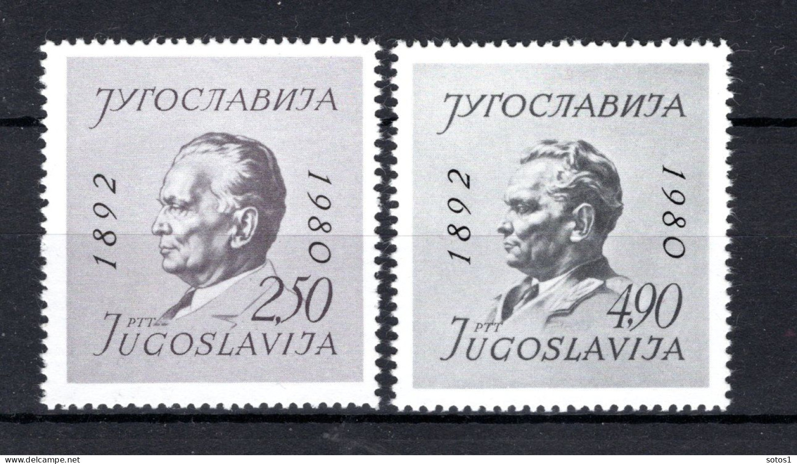 JOEGOSLAVIE Yt. 1713/1714 MNH 1980 - Nuovi