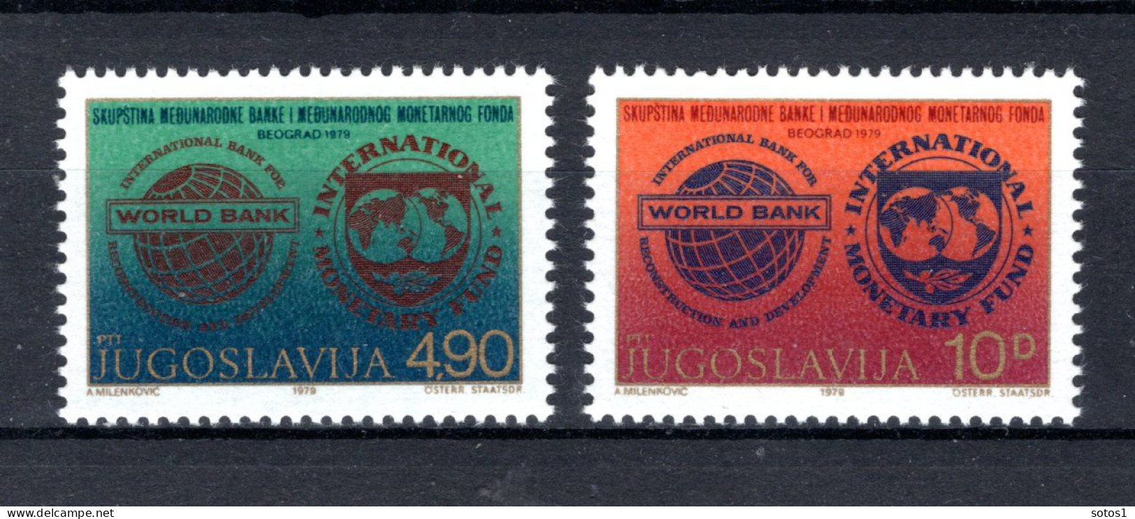 JOEGOSLAVIE Yt. 1684/1685 MNH 1979 - Neufs