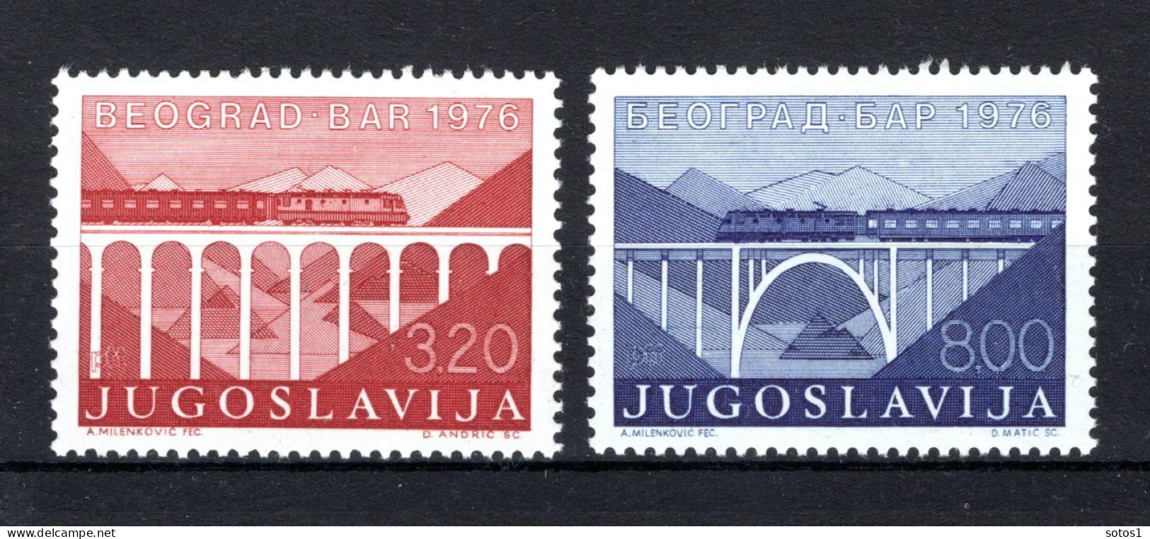 JOEGOSLAVIE Yt. 1527/1528 MNH 1976 - Unused Stamps